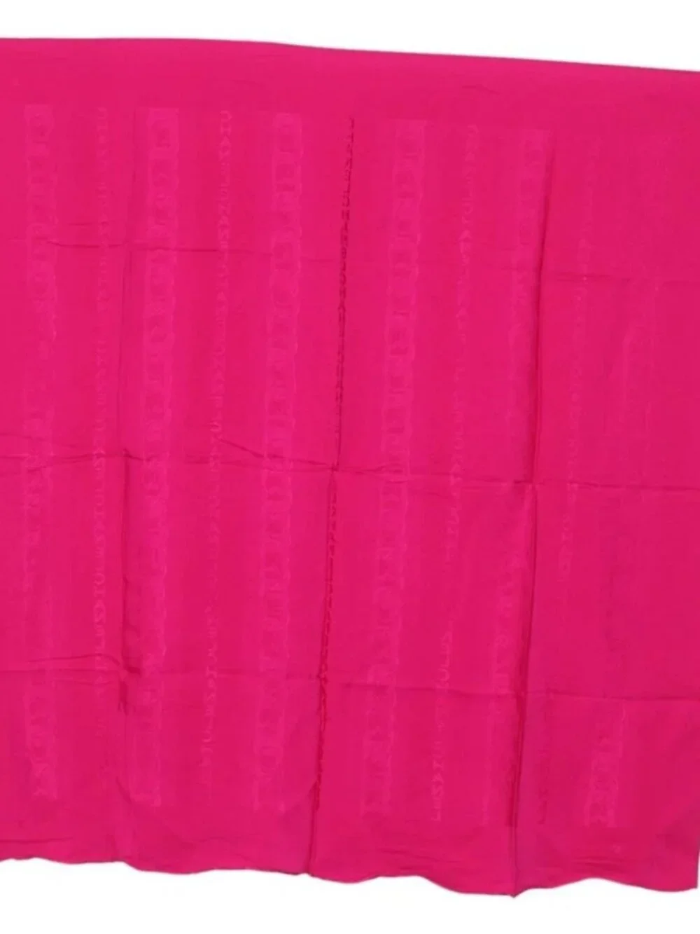 CHANEL Scarf Silk Pink CC Auth 174657A